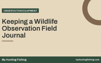 Keeping a Wildlife Observation Field Journal